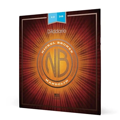 Imagen de D&#039;Addario NBM1038 10 38 Light Nickel Bronze Mandolin Strings