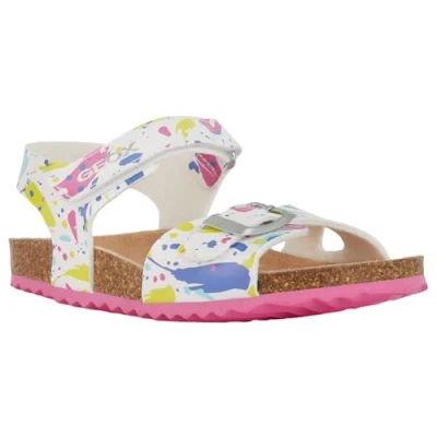 Imagen de Geox Adriel GIRL Sandalias para niños, Talla: 24, White/fuchsia Zapatos