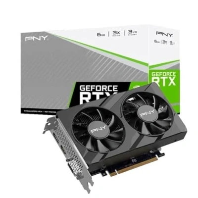 Imagen de Mapa+Gráfico+Nvidia+PNY+GeForce+RTX+3050+Verto+Dual+Fan+6GB
