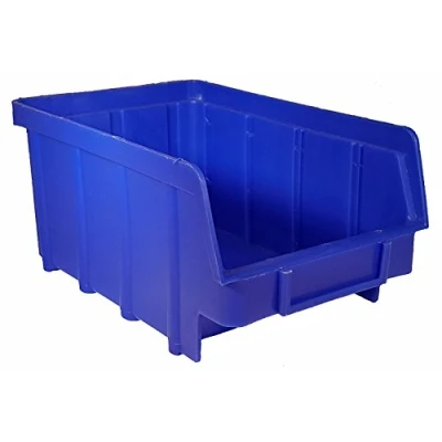Imagen de 80 cajas apilables azul Tamaño 2 (102 x 167 76 mm) Apilables/caja de visualización/caja almacenamiento/caja almacenamiento