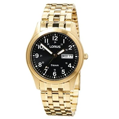 Imagen de Lorus Reloj Analógico de Cuarzo para Hombre con Pulsera Metal, Oro