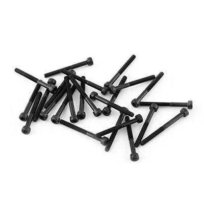 Imagen de Juego de Tornillos Cabeza Hexagonal M3, Sujetador Acero al Carbono Aleación Grado 12.9, Accesorio Herramienta Reparación, 4 50 mm(M3*30mm【half tooth】 24pcs/pack)