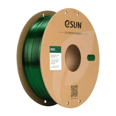 Imagen de eSUN Filamento PETG 1.75mm, Impresora 3D PETG, Precisión Dimensional +/ 0.05mm, 1KG Carrete (2.2 LBS) para de Impresión 3D, Verde