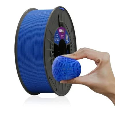 Imagen de WINKLE Filamento Flexible TPE Azul Pacífico Impresora 3D 1,75mm 200g Flexibilidad y Tenacidad Bobina