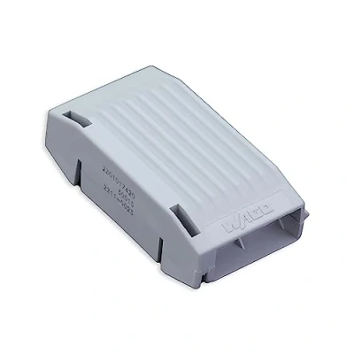Imagen de 207 1372 Gelbox WAGO para 221 en línea Protección contra la humedad Certificado IPX8 Gris, carcasa sin etiquetas Pequeña [Caja de 4 piezas]
