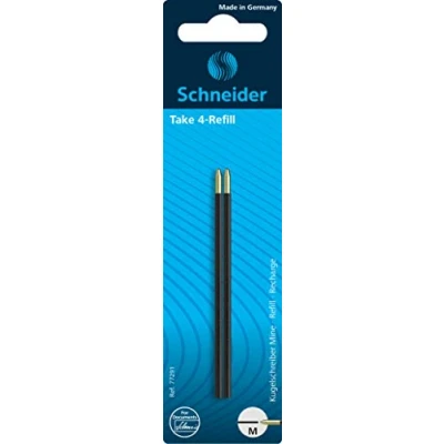 Imagen de Schneider Take 4 Recambio para bolígrafo, color Negro 2 unidad