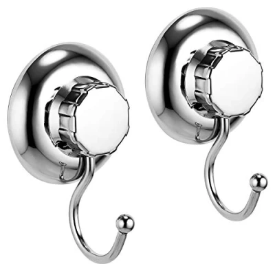 Imagen de MaxHold Sistema de Vacío Ganchos para colgadores No perforar Acero inoxidable Nunca Moho almacenamiento la cocina&amp;baño Dos Piezas Toalleros Gancho