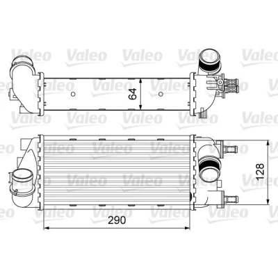 Imagen de VALEO 818585 Intercooler sin válvula EGR FIAT: Panda III Hatchback, 500 Hatchback