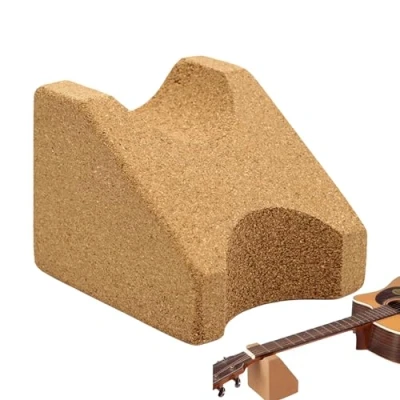 Imagen de soporte para cuello de guitarra, el cuello, corcho, herramienta reparación mantenimiento cambio cuerdas,