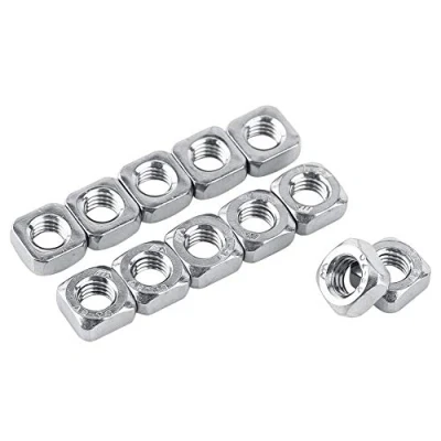 Imagen de wifehelper Tuercas Cuadradas de Acero Inoxidable M3 M4 M5 M6 M8 Rosca Tornillo Sujeción Herramientas(M3 x 100 unids)