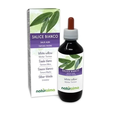 Imagen de Sauce blanco (Salix alba) cortezas Tintura Madre sin alcohol Naturalma Extracto líquido gotas 200 ml Complemento alimenticio Vegano
