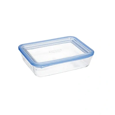Imagen de Pyrex Pure Glass, Recipiente Rectangular Hermético con Tapa 22X17X8Cm, 1,5L, Transparente, 5424005