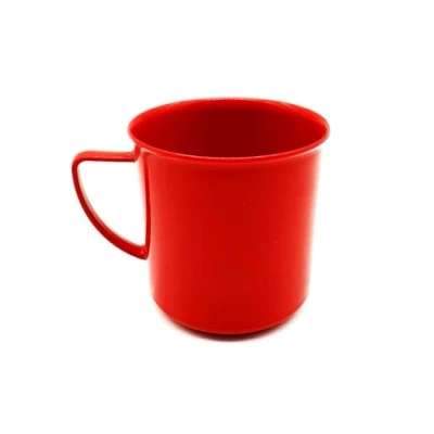 Imagen de Kimmel 21 000 1503 1 asa, té, Taza de café, Reutilizable, irrompible, 180 ml, Plástico, Rojo