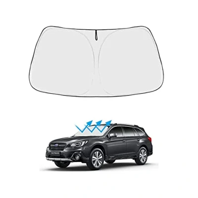 Imagen de TDHLW Parasol para Parabrisas Delantero, Plegable Subaru Outback 2020 2023, Protector UV Reflectante el Calor y Sol