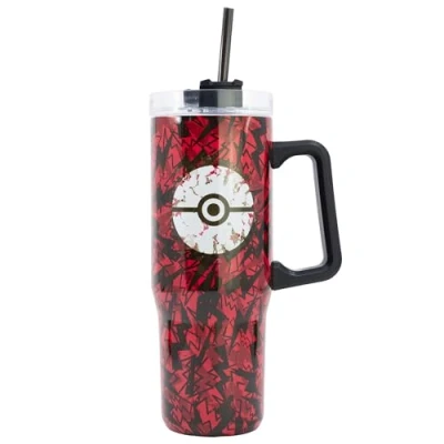 Imagen de Termo Sherwood Pokémon Thunderstruck, 940 ml, Acero inoxidable, Con pajita y asa ergonómica