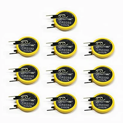 Imagen de EEMB 10 Panel de Cableado CR2032 con ChipdDe Soldadura Pack BateríA Litio 3v Monedas 2032 para El Reemplazo Baterías Juegos Colores NiñOs Radio Sensores