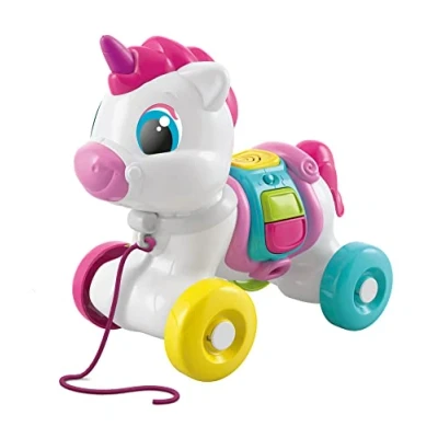 Imagen de Clementoni Baby Unicornio Siempre Conmigo, Trainable para Niños 6 36 Meses, Estimula al Recién Nacido en los Primeros Pasos, Centro de actividades la primera infancia aprender números y
