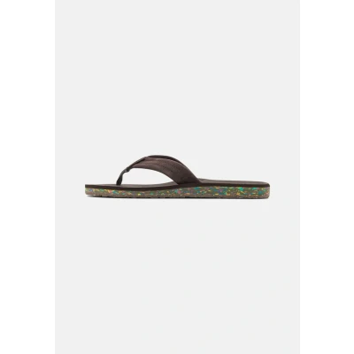 Imagen de Quiksilver Carver Recycled Sandalias planas, Hombre, Talla: 40, Brown Cuero velour