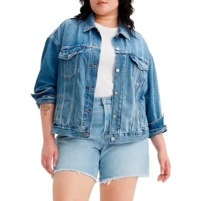 Imagen de Levi&#039;s Plus 90S Trucker Chaqueta vaquera, Mujer, Talla: 60/62, Turning heads