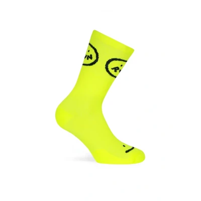 Imagen de PACIFIC AND COLORS Calcetin running Smile Run, tricotado color neon amarillo