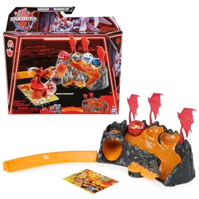 Imagen de BAKUGAN 3.0 Training Set 1 Zone with Obstacles, Ball, Connector and 2 Cards Collection Cartoon Toy for Children Aged 6 Years Above Random Mode