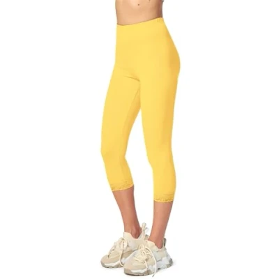 Imagen de Merry Style Leggins 3/4 Mallas Deportivas Mujer MS10 290(Amarillo, M)