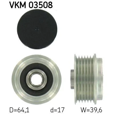 Imagen de SKF VKM 03508 Rueda Libre Alternador 39,6 OPEL: Corsa D Hatchback, Zafira B, Astra H Caravan
