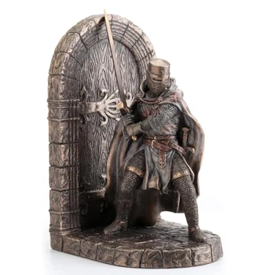 Imagen de Sujetalibros Decorativo con Espada para Proteger la Puerta de Maltese Crusader in Armor