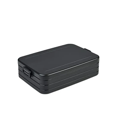 Imagen de Mepal Fiambrera Take a Break Large Lonchera para llevar Lunch Box 4 Sandwiches o 8 Rebanadas de pan Meal Prep Apto Lavavajillas 1500 ml Nordic black