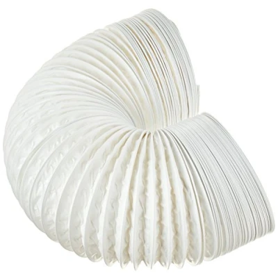 Imagen de daniplus Tubo flexible de PVC salida aire, 100/102 mm diámetro, 5 m largo, para, p. ej., instalaciones aire acondicionado, secadoras o campanas extractoras