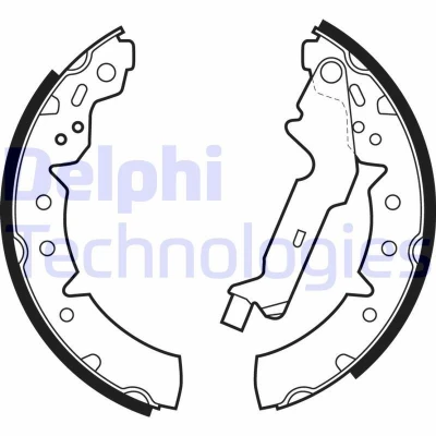 Imagen de DELPHI LS1883 Zapatas de Freno 200 37 TOYOTA: Corolla VIII Liftback, Compact, Carina E Berlina