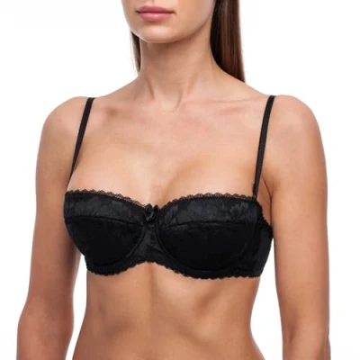 Imagen de frugue Sujetador sin Tirantes Push Up Multiposiciones Mujer Negro FR 95B