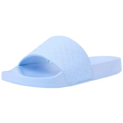 Imagen de Tommy Hilfiger Chanclas Mujer Pool Slide con monograma estampado, Azul (Vessel Blue), 39