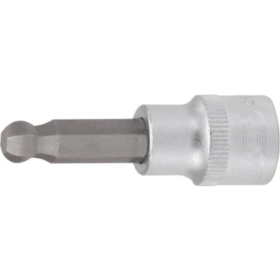 Imagen de KS Tools 917.2450 1/4&quot; Llave de vaso con punta cabeza bola para tornillos encastre hexagonal, 10 mm