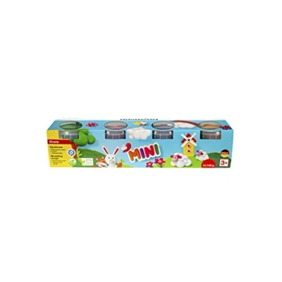 Imagen de Eberhard Faber 572510 plastilina 4 colores, 140 g cada uno, infantil en vasos resellables