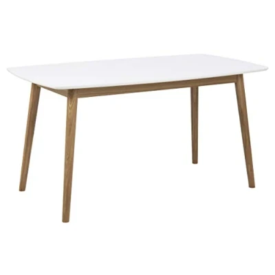 Imagen de AC Design Furniture 60733 comedor Pernille, 150 x 80 cm, tablero de madera lacado, color blanco