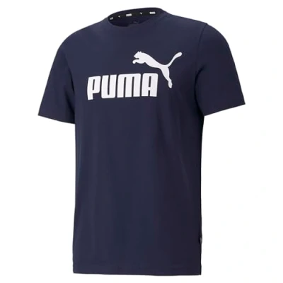Imagen de Puma LOGO TEE Camiseta estampada, Hombre, Talla: XXL, Peacoat