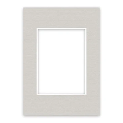 Imagen de nielsen Conservation Passepartout 1,5 mm, formato exterior 21x29,7 cm (DIN A4) para fotos 13x18 cm, gris guijarro con estructura