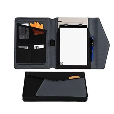 Imagen de Rocketbook Orbit Executive Funda para cápsula 100% reciclable con soporte bolígrafo, cierre magnético y almacenamiento interior, color negro