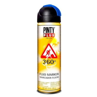 Imagen de Pintura en spray PINTYPLUS TECH 650 Marcador 360º Azul T118