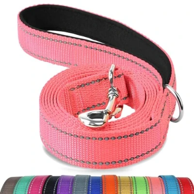 Imagen de Joytale Correa para Perro Reflectante de Doble Cara, Perros con Mango Acolchado, Adiestramiento Pequeños y Perrito, 180x2cm, Rosa
