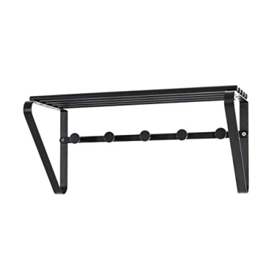 Imagen de HAKU Möbel Perchero de Pared Negro, Metal, Metal Dim.: AN 45 cm x AL 20 P 18 cm, Estilo: Moderno