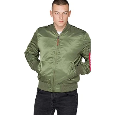 Imagen de Alpha Industries MA 1 VF 59 Chaqueta, Verde (Sage Green 01), S para Hombre