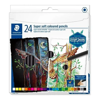Imagen de STAEDTLER 149C ST Lápiz de color super suave, Multicolor, 1 Caja con 24 (149C C24)