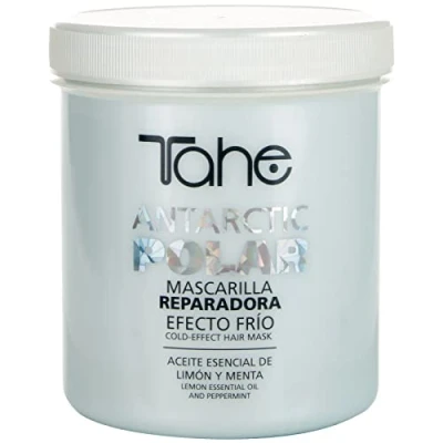Imagen de Tahe Polar Antarctic Mascarilla para el Pelo/Mascarilla Cabello Reparadora Aceite Esencial de Limón y Menta Efecto Frío, 700 ml