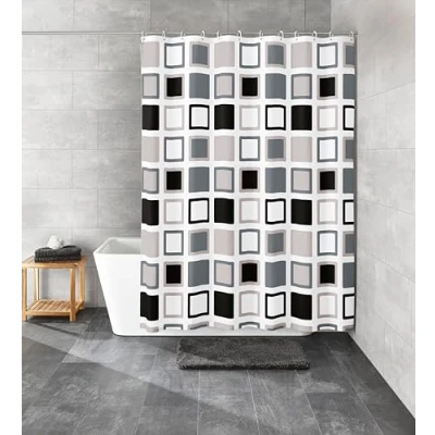 Imagen de Kleine Wolke Cortina de Ducha, Etilvinilacetato, Multicolor, W 70.9&quot; x L 78.7&quot; (1 Panels)