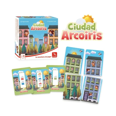 Imagen de Ludilo Ciudad Arcoiris Juegos Educativos Niños 5 Años O Más De Mesa Juego Cartas 15 Min Regalo Niño Y Niñas Infantil