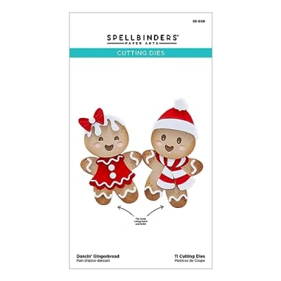 Imagen de Spellbinders Troqueles grabados Dancin&#039; Gingerbread de la colección Christmas