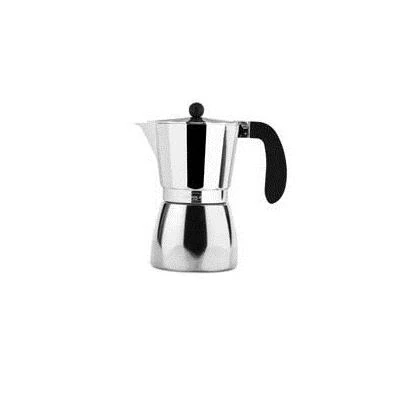 Imagen de Oroley Cafetera Italiana Alu Aluminio 12 Tazas Vitrocerámica, Fuego y Gas Estilo Tradicional