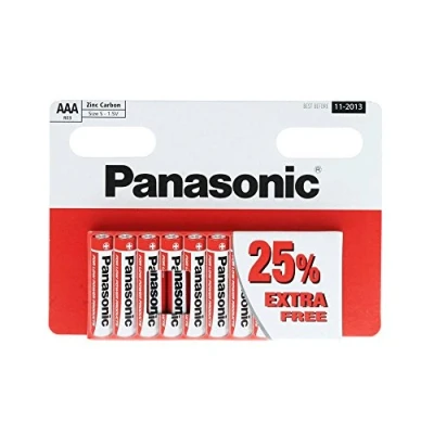 Imagen de Panasonic 2918 AAA (1,5 V) Zinc Carbono Pilas (también Conocido como UM4, MN2400)